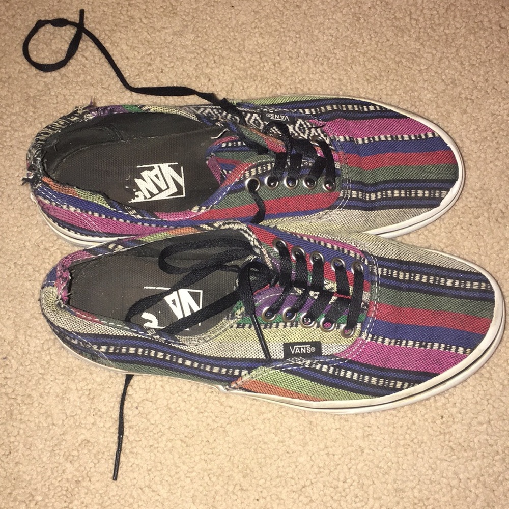 Classic multi-pattern vans